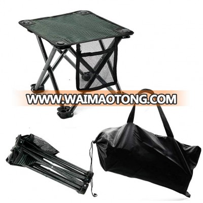 mini fishing stool small portable lightweight steel camo folding camping stool beach foldable camp chair